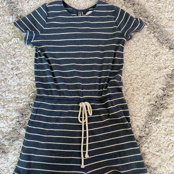 Blue stripe romper - Picture 3 of 5